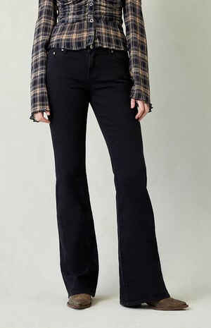 Jade Low Rise Bootcut Jeans Stretch Black image number 2