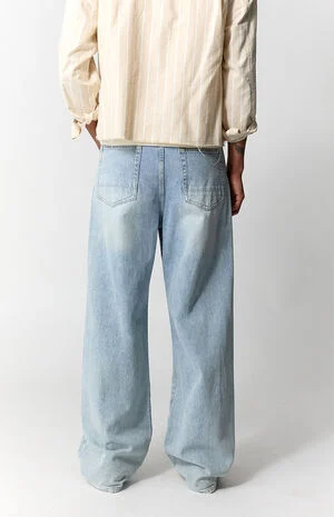 Blake Extreme Baggy Jeans Drawstring Light Indigo image number 5