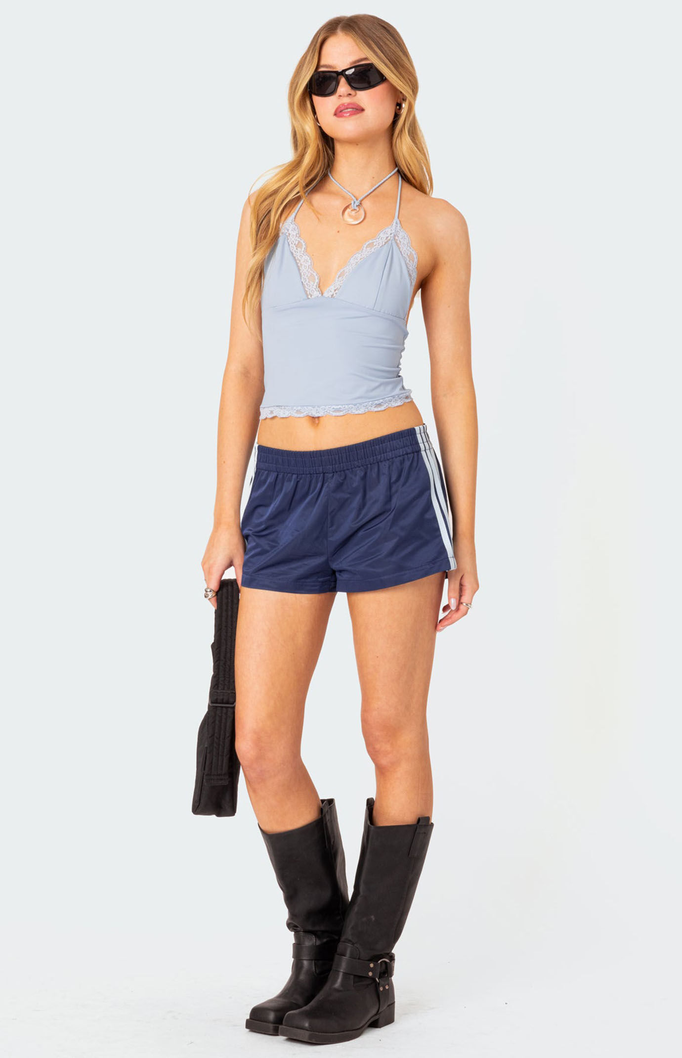 Edikted Sharona Lace Trim Tank To