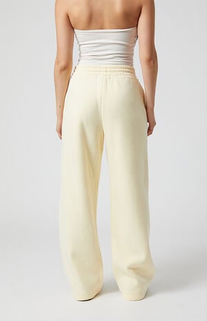 Solid Fleece Baggy Sweatpants image number 5