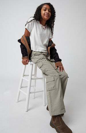 Stretch Sage E-Waist Porter Baggy Cargo Pants image number 5