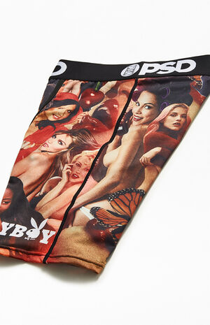 PSD Underwear Men's Playboy Cover Girls Boxer Brief Multi