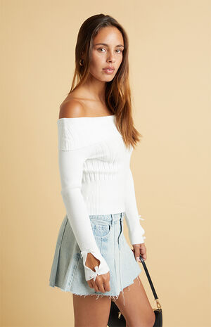 Nellie Off-The-Shoulder Sweater image number 2