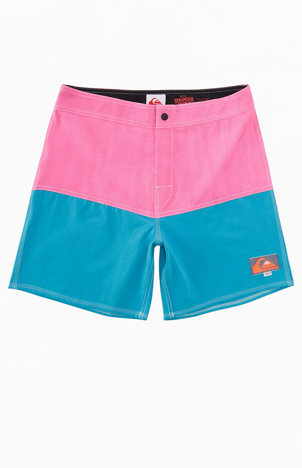 Quiksilver x Stranger Things Butt Logo 1986 17" Boardshorts Pacsun