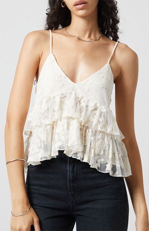 Iris Lace Babydoll Tank Top image number 2