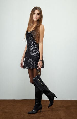 Jasmine Ruffle Sequin Mini Dress image number 1