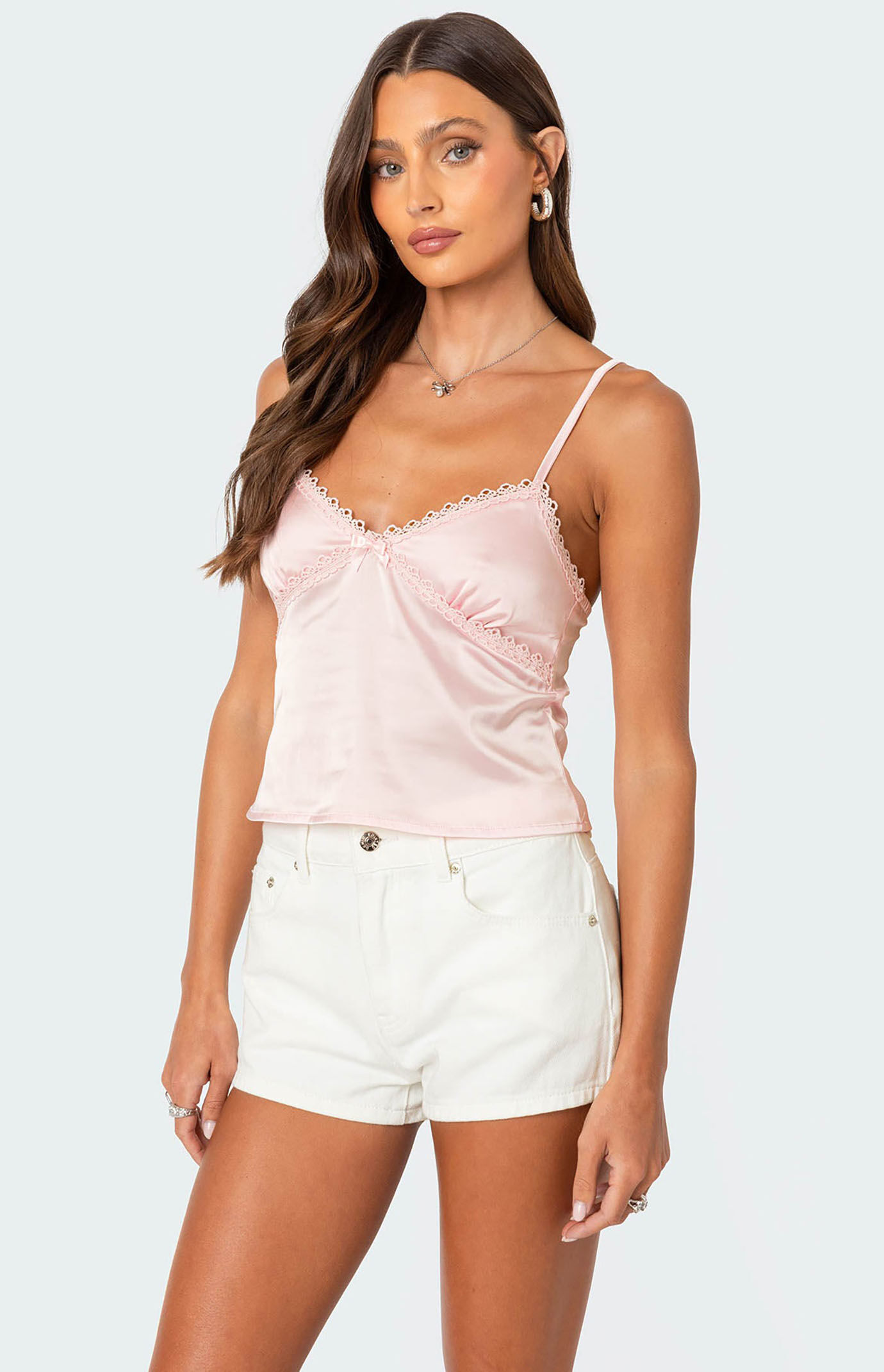Edikted Imani Satin Tank Top