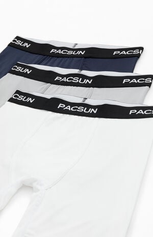 3 Pack Neutral Blue Boxer Briefs image number 2