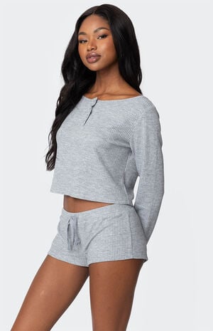 Teddy Waffle Shorts image number 4