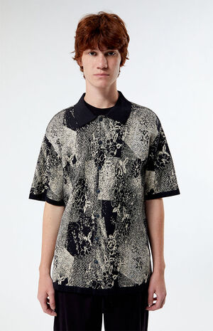 Nostalgic Floral Knit Camp Shirt image number 1