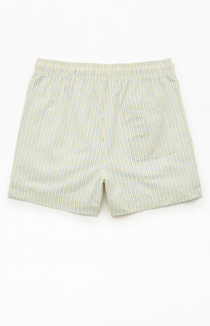 Smiley Stripe Seersucker 4.5" Swim Trunks image number 2