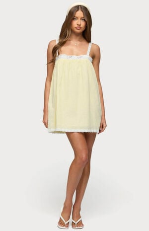 Hipla Contrast Lacey Cotton Dress image number 4