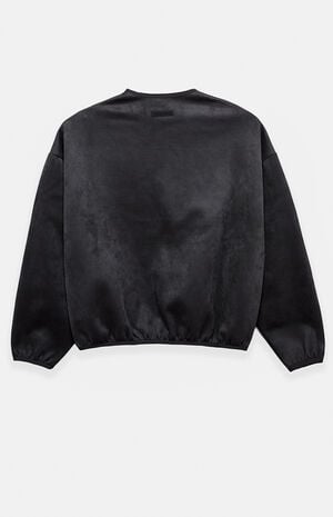 Vintage Black Modern Crew Neck Sweatshirt image number 2