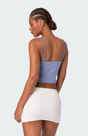 Lucky Girl Lace Trim Tank Top image number 4