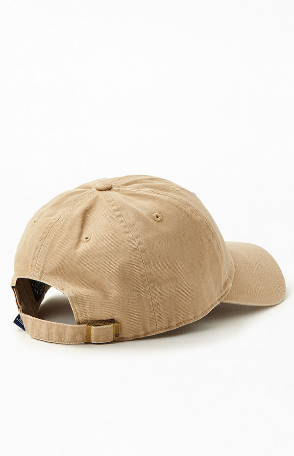 47 Brand Khaki Dodgers Clean Up Strapback Dad Hat