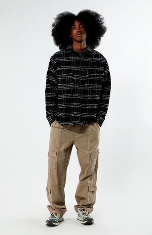 Oversized Wooly Flannel Shirt image number 4