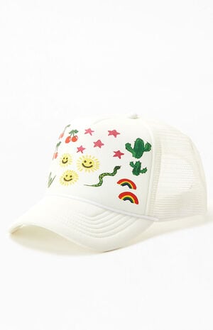 Art Doodles Trucker Hat image number 4