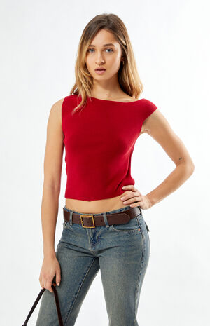 One Shoulder Sweater Top image number 1