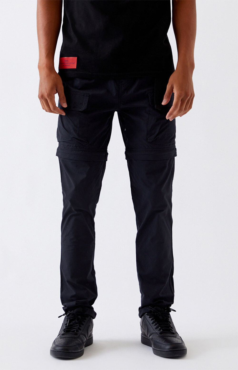 black cargo pants pacsun