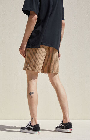 Eco Khaki Linen Volley Shorts image number 6