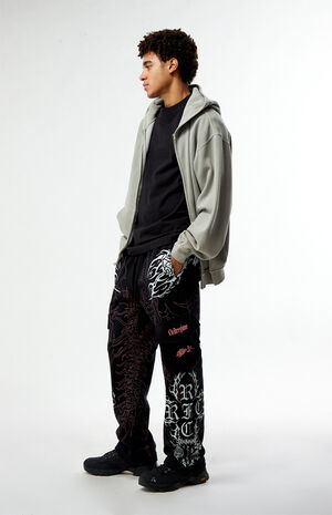 Rising From Bloom Cargo Straight Leg Sweatpants image number 3