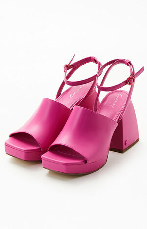 Women's Pink Miranda Heels image number 2