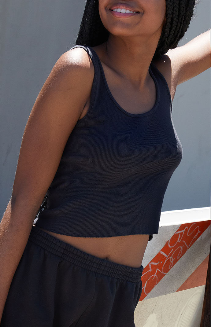 John Galt Black Sheena Tank Top | PacSun