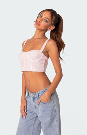 Glitzy Sequin Corset image number 4