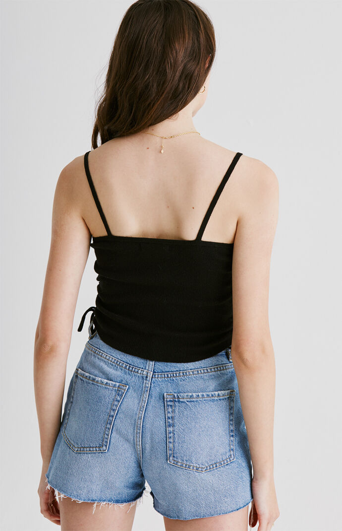 Side Tie Sweater Tank Top