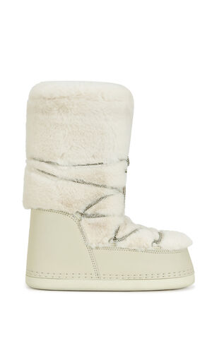 Women's Karmela Cream Flatform Snow Booties image number 1