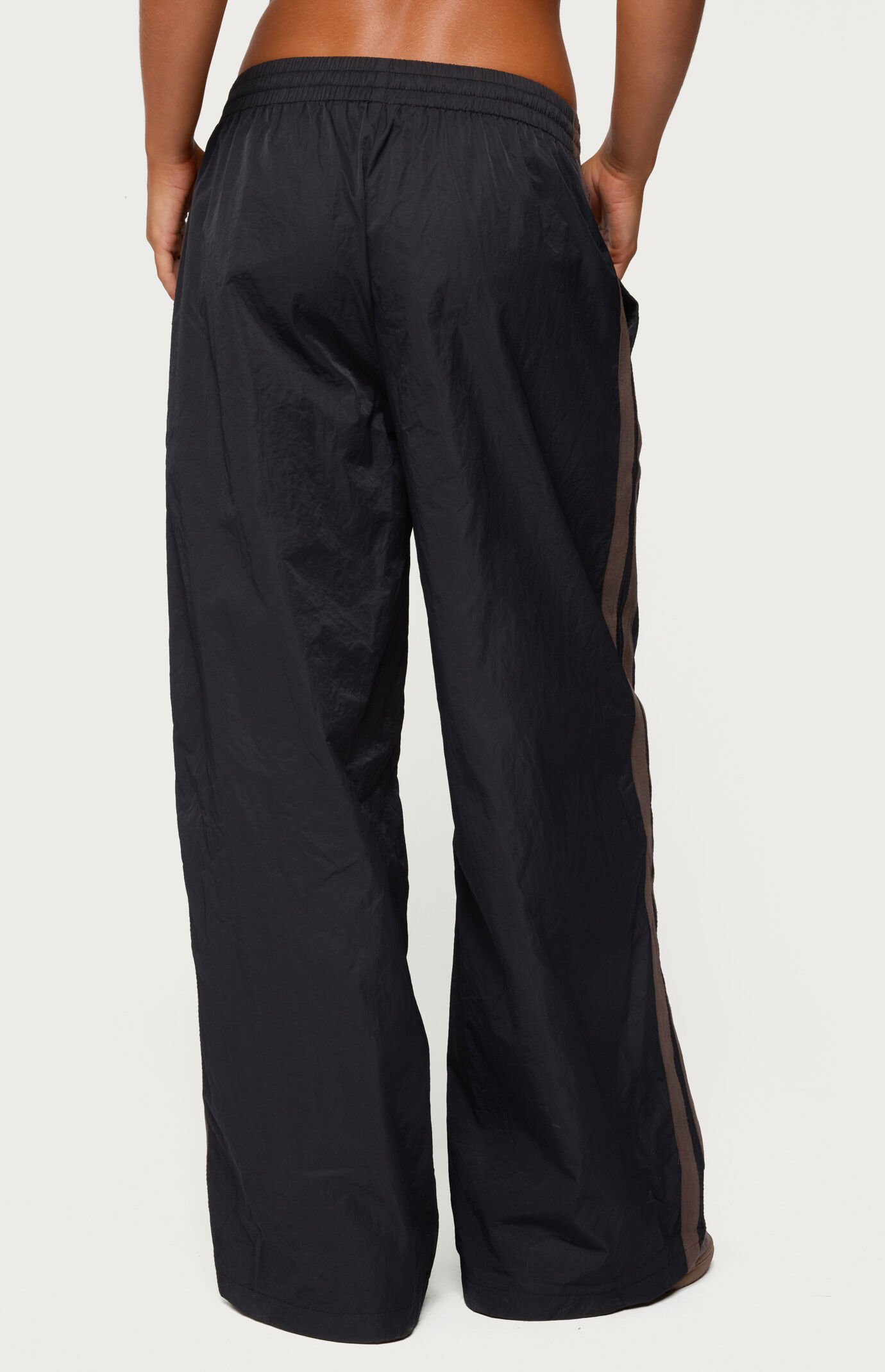 Edikted Kieran Stripey Nylon Track Pants