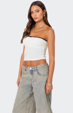 Built in Bra Waffle Tube Top image number 4