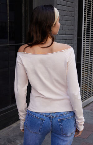 Pink Bonnie Off-The-Shoulder Top image number 3