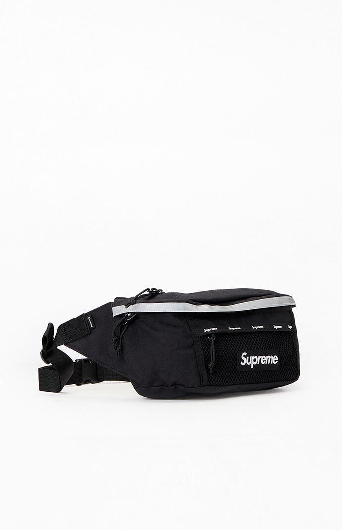 Supreme Black Waist Sling Bag