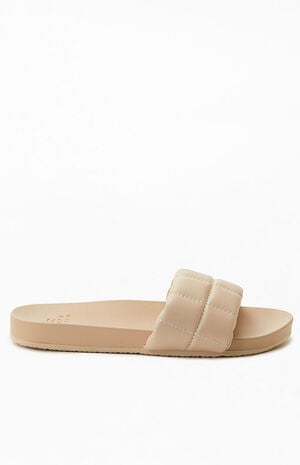Women's Cream Alana Slide Sandals