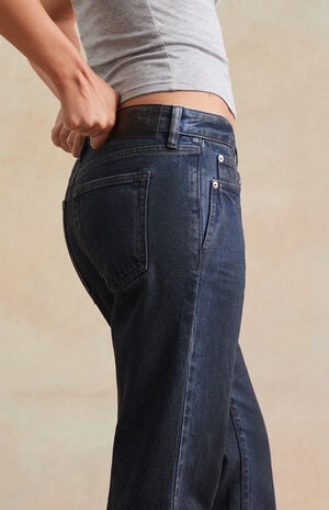 Dark Blue Low Rise Bootcut Jeans image number 5