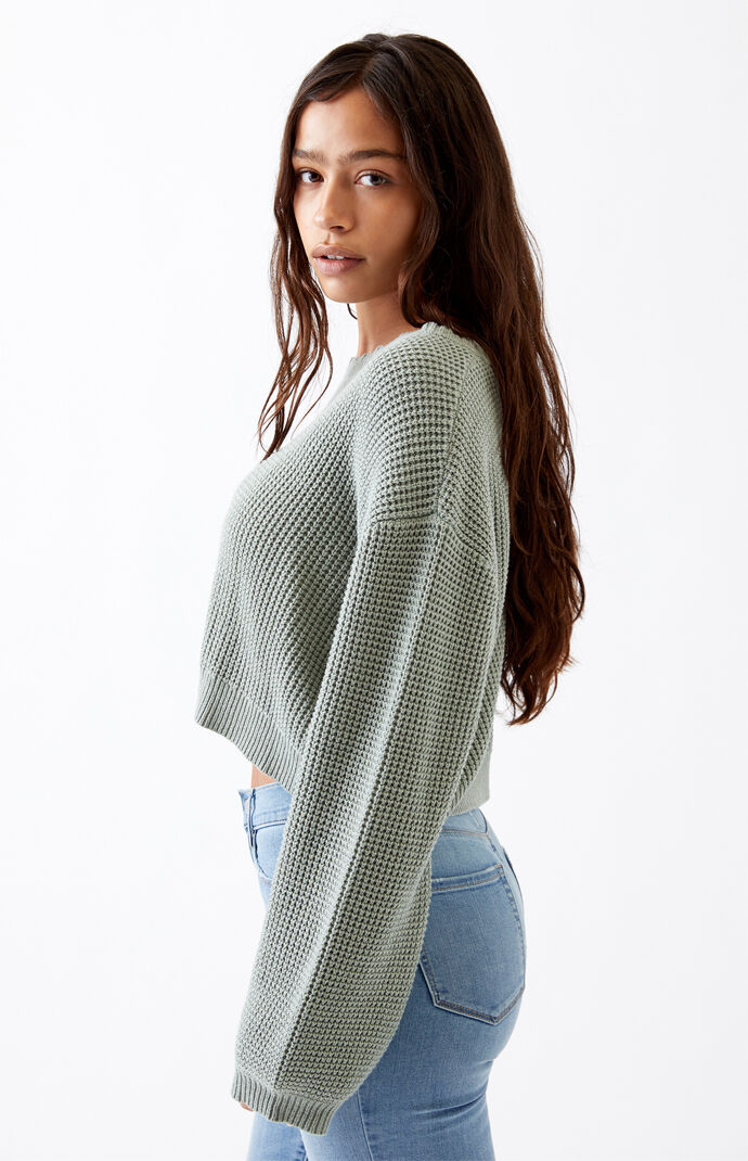 Waffle Babe Pullover Sweater