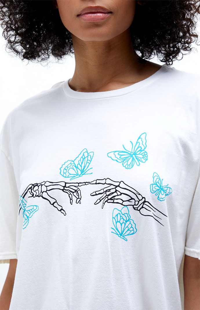 LA Skeleton Butterfly Oversized T-Shirt 