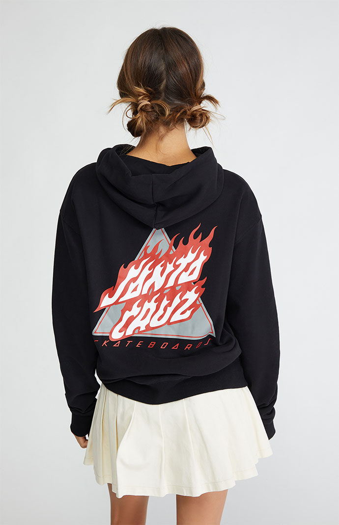 Santa cruz flame deals dot hoodie