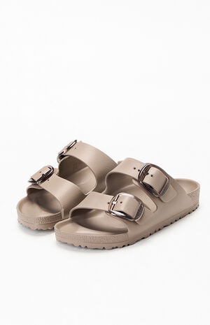 Women's Arizona Big Buckle EVA Sandals Gray Taupe image number 2