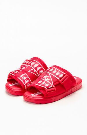 Red 222 Banda Mitel 1 Slide Sandals image number 2