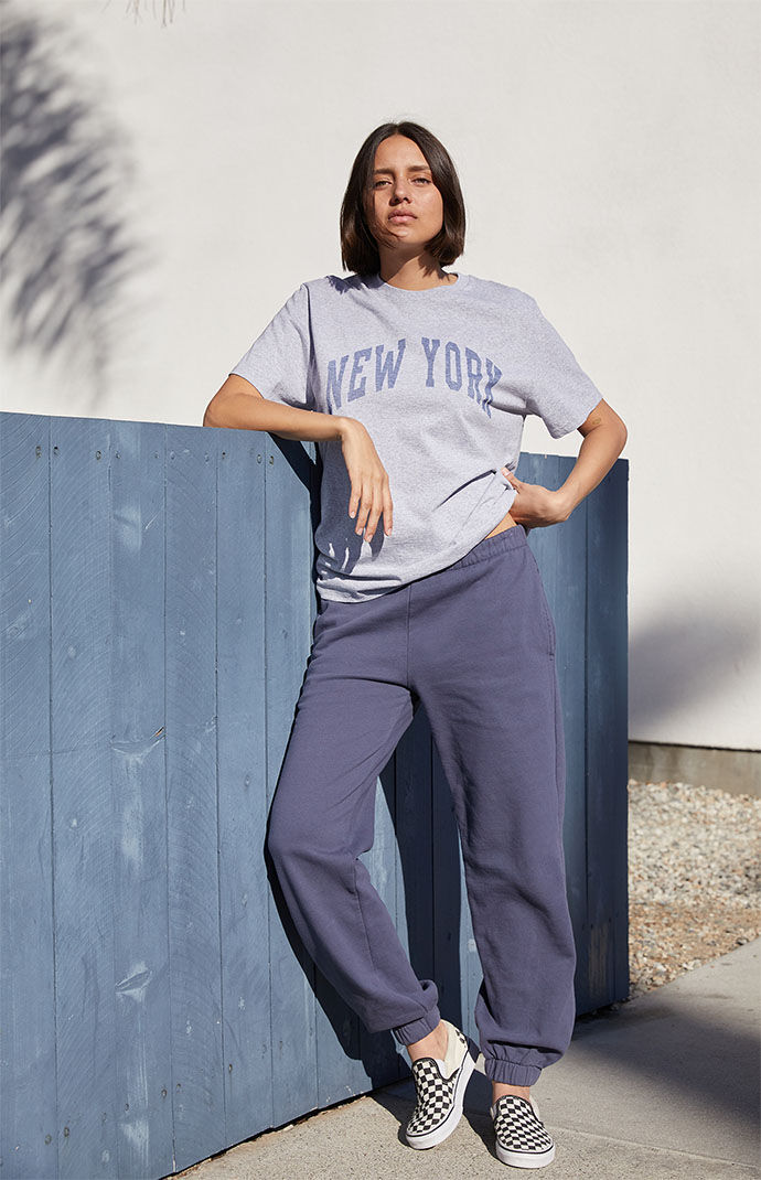 John Galt Navy Rosa Sweatpants PacSun