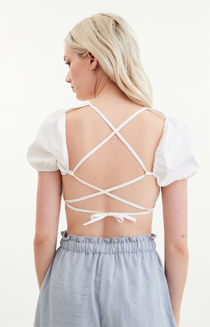 Allure Tie Back Crop Top