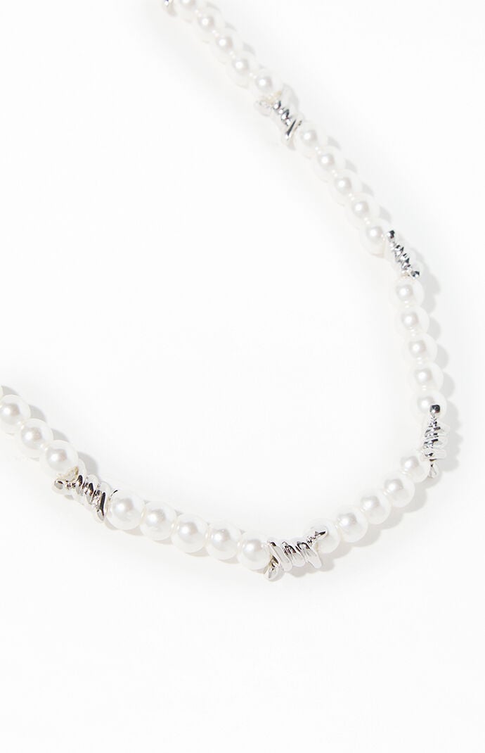Pacsun Barbed Pearl Necklace