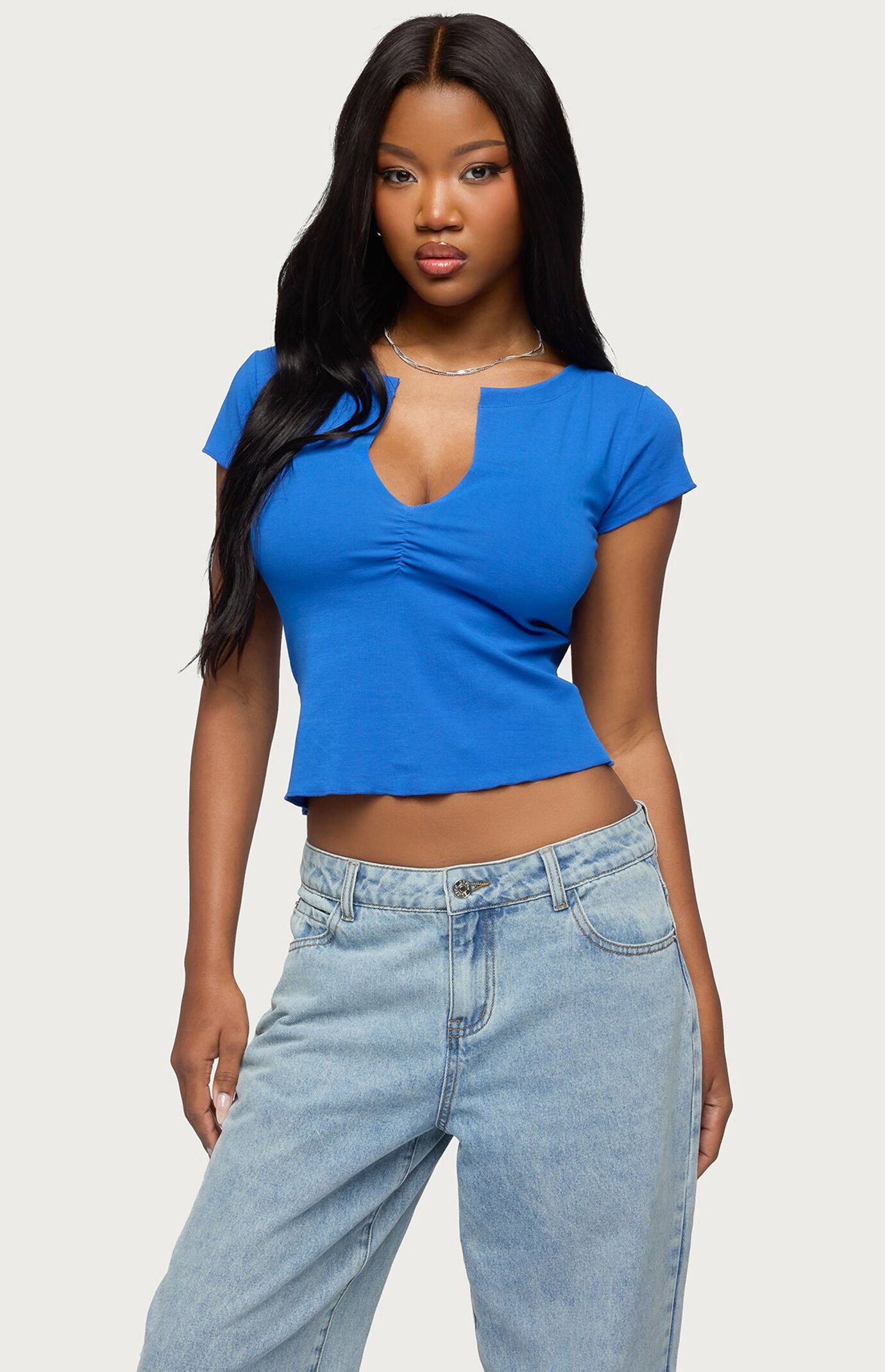 Edikted Andria V Neck Top