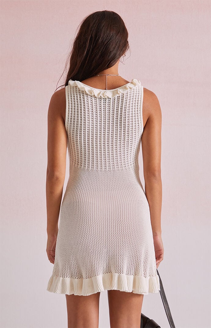 Beverly and Beck Cecily Crochet Mini Dress