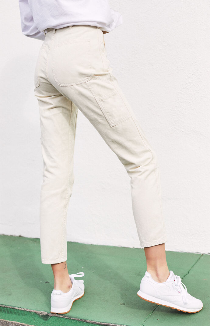 pacsun off white cargo pants