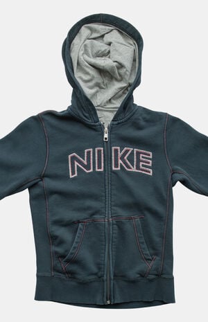 2000s Black Nike Full Zip Hoodie image number 2