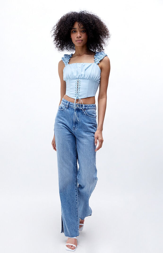 Kendall \u0026 Kylie Lace-Up Corset Top | PacSun