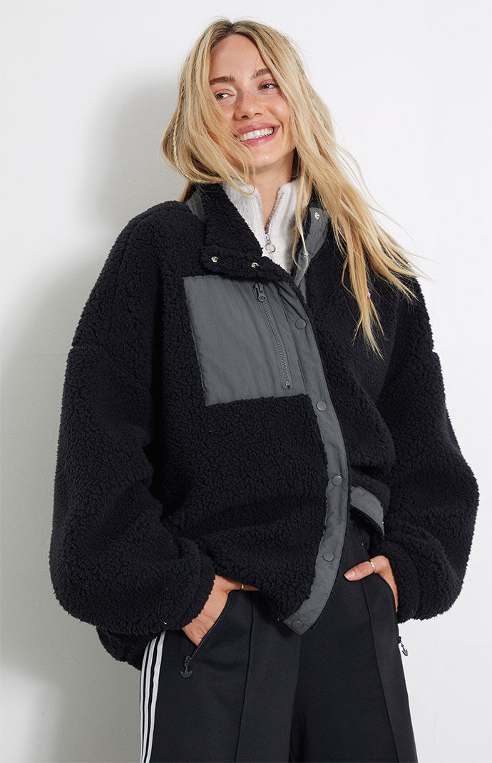 PacSun Cozy Hiker Oversized Sherpa Jacket PacSun